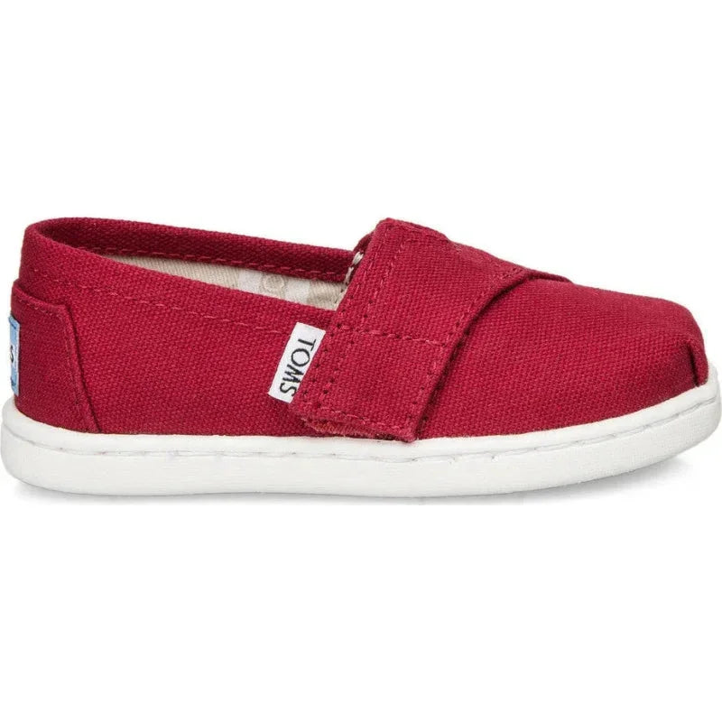 Toms Toms Παιδικές Εσπαντρίγιες με Σκρατς Κόκκινες Tiny Alpargata Canvas Εσπαντρίγιες Αγόρι / Espadrilles Boy Toms-SS23-10010533-Red-Poline-_-_-970