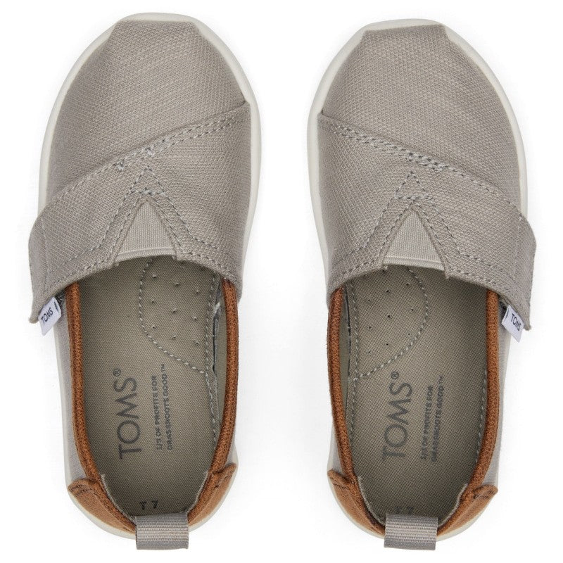 Toms Toms Παιδικές Εσπαντρίγιες με Σκρατς Γκρι Alpargata Εσπαντρίγιες Αγόρι / Espadrilles Boy Toms-SS23-10019558-Grey-Poline-_-_-140