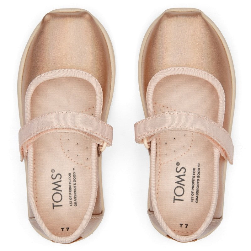 Toms Toms Παιδικές Μπαλαρίνες με Λάστιχο Ροζ Εσπαντρίγιες Κορίτσι / Espadrilles Girl Toms-SS23-10019573-Pink-Poline-_-_-223