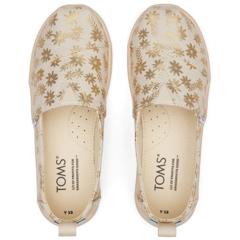 Toms Toms Παιδικές Εσπαντρίγιες Slip-On Μπεζ Εσπαντρίγιες Κορίτσι / Espadrilles Girl Toms-SS23-10019842-Natural-Poline-_-_-820