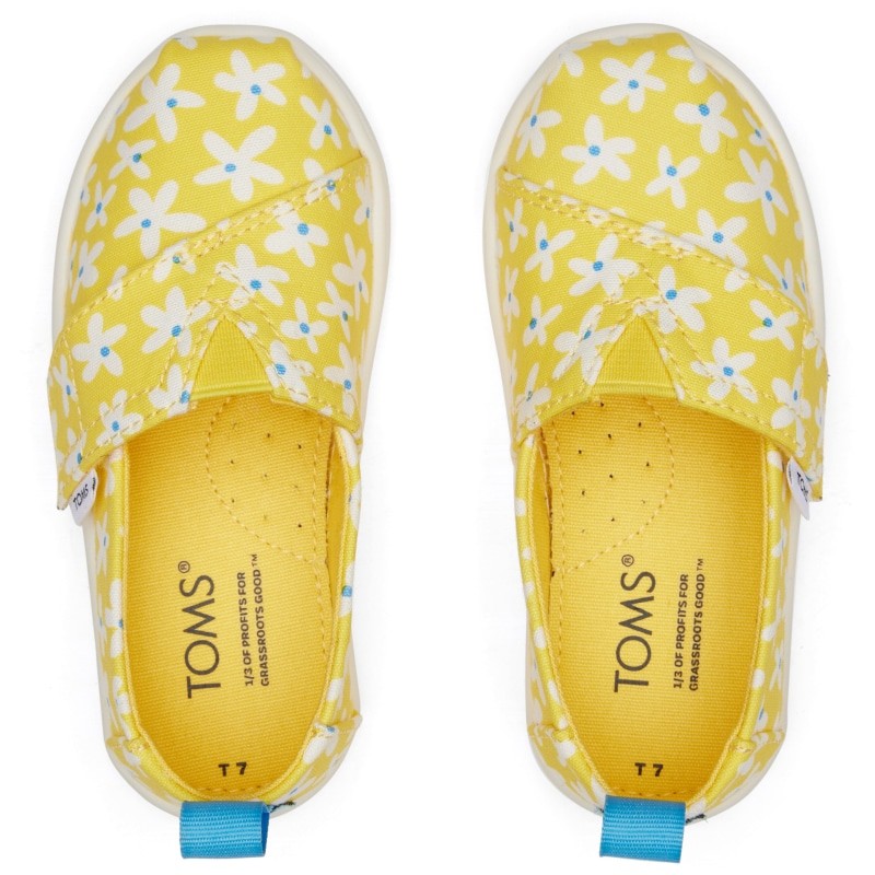 Toms Toms Παιδικές Εσπαντρίγιες με Σκρατς Κίτρινες Εσπαντρίγιες Κορίτσι / Espadrilles Girl Toms-SS23-10019850-Yellow-Poline-_-_-887