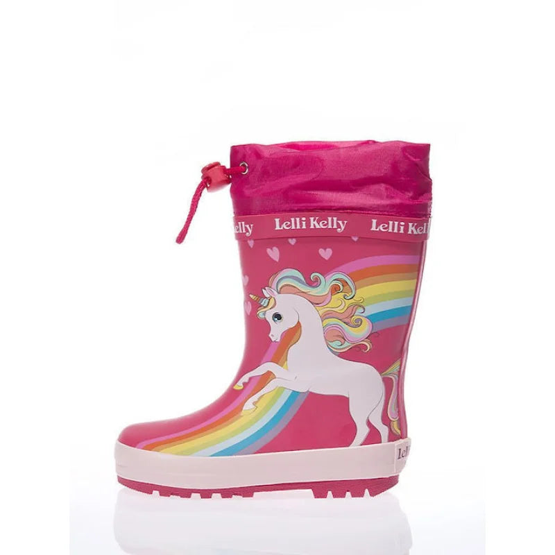 Lelli Kelly Bottes en Caoutchouc pour Enfants Fuchsia