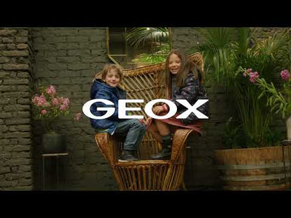 Geox Παιδικά Sneakers Bayonyc Ανατομικά με Σκρατς με Φωτάκια για Αγόρι Μπλε