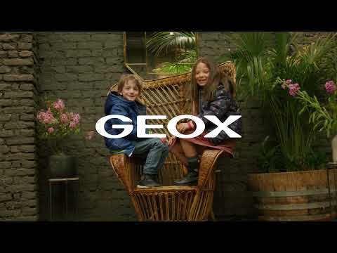 Geox WWF Anatomical Leather Kids Boots with Scratches Navy Blue