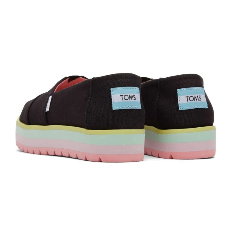 Toms Toms Παιδικές Εσπαντρίγιες Slip-On Μαύρες Alp Platform Εσπαντρίγιες Κορίτσι / Espadrilles Girl wcq_s7no-1